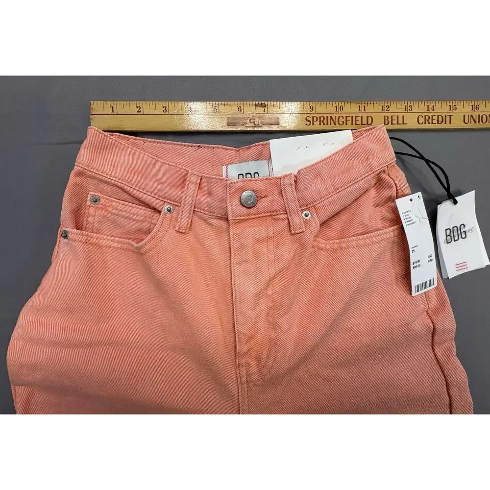 BDG Urban Outfitters Women's Low A-Wide Leg Denim Jeans Orange Size 25 - Picture 5 of 11